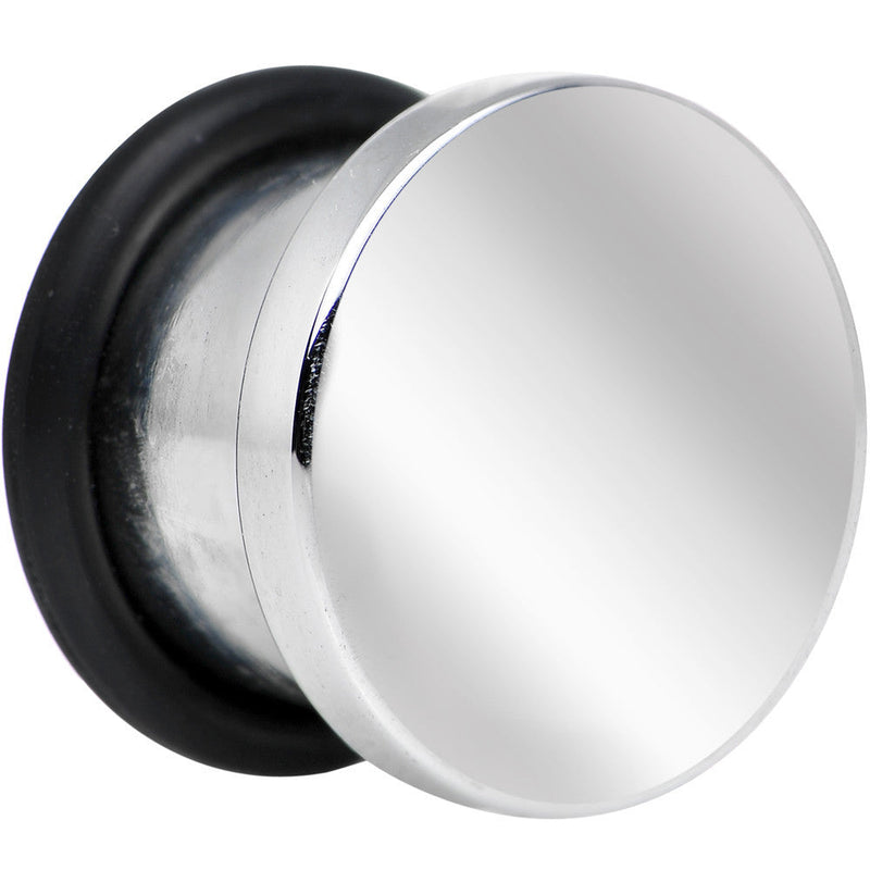 00G Stainless Steel Single Flare Flat Top Plug