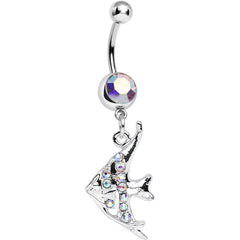 Aurora Gem Coral Reef Tropical Fish Dangle Belly Ring