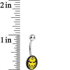 Licensed Iron Man Stainless Steel Belly Ring