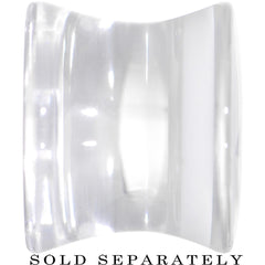 Clear White Acrylic Wish on a Star Saddle Plug 2G to 20mm