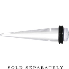 00G Clear White Acrylic Set Sail Nautical Anchor Taper