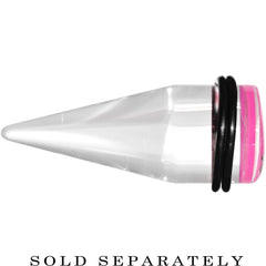 20mm Clear Pink Acrylic Set Sail Nautical Anchor Taper
