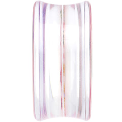 30mm Acrylic Pink Grandma's Wallpaper Flowered Saddle Plug