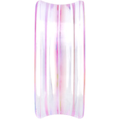38mm Acrylic Pink Multicolored Flower Power Saddle Plug