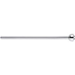 20G 3/4 Clear CZ Steel Straight Fishtail Nose Ring 2mm