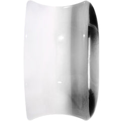 18mm White Black Acrylic Adoring Heart Saddle Plug