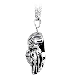 Licensed Steel Star Wars 3D Chewbacca Pendant Necklace