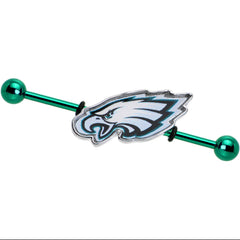 Officially Licensed NFL Philadelphia Eagles Industrial Barbell