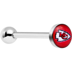 Officially Licensed Kansas City Chiefs Barbell Tongue Ring