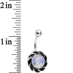 Aurora Tribal Flower Belly Ring