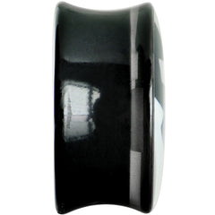 20mm Black Acrylic White Mustache Saddle Plug