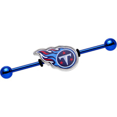 Officially Licensed Tennessee Titans Logo Industrial Barbell 38mm