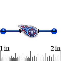 Officially Licensed Tennessee Titans Logo Industrial Barbell 38mm