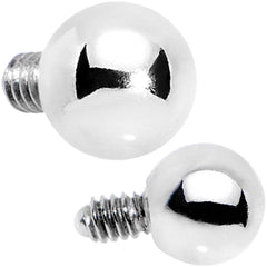 3mm Stainless Steel Externally Threaded Dermal Anchor Top