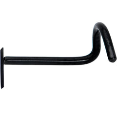 Black Anodized Titanium Heart Nose Ring