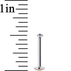 16G 3/8 Handmade Labret Created with Crystals 2.5mm