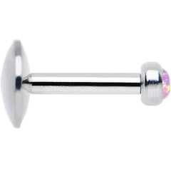 1/4 Steel 2.5mm Synthetic Pink Opal Internal Thread Tragus Earring