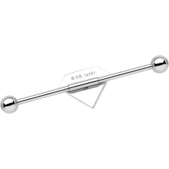 Licensed Stainless Steel Yellow Superman Logo Industrial Barbell 35mm