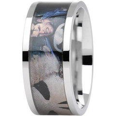 Officially Licensed Marvel Punisher Steel Printed Comic Ring