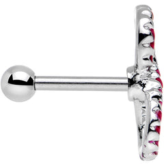 16G 1/4 Pink Gem Roped Infinity Cartilage Earring