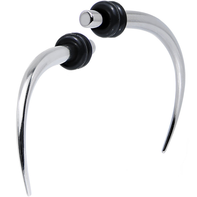10G Stainless Steel Claw of Keres Curved Taper Set