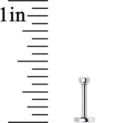 18G 1/4 Aurora 2mm CZ Gem Internally Threaded Cartilage Earring