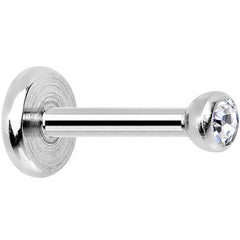 18G 1/4 Clear 2mm CZ Gem Internally Threaded Cartilage Earring