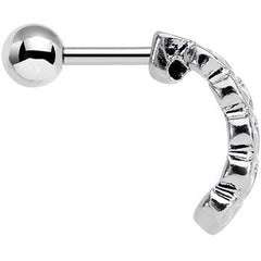 16G 1/4 Stainless Steel Falling Hearts Tragus Cartilage Earring
