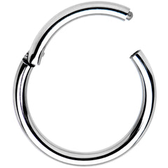 14G 1/2 Solid G23 Implant Grade Titanium Hinged Segment Ring