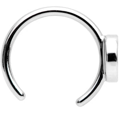 Black Crescent Moon and Star Non Pierced Ear Cuff