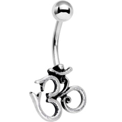 Aqua Gem Spiritual Zen Lotus Flower Belly Ring Set of 4