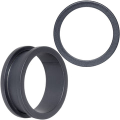 Brown Matte Silicone Screw Fit Tunnel Plug Set 6mm to 25mm