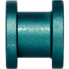 Teal Matte Silicone Screw Fit Tunnel Plug Set 6mm to 25mm