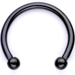 16G Pink Faux Opal Black Anodized Twisted Horseshoe Clip On Fake Septum Ring Set