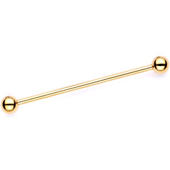 Purple Glitter Cartoon Unicorn Gold Tone Industrial Barbell Set of 2