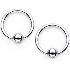 14G Blue Sugar Skull Mask Twisted BCR Captive Nipple Ring Set