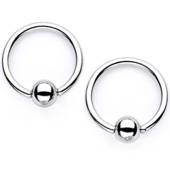 14G Sugar Skull Mask Twisted BCR Captive Nipple Ring Set of 4