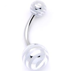 Pastel Stripes Party Pack Belly Ring Set of 4