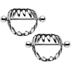 14G 7/8 Halloween Fang Nipple Shield Set