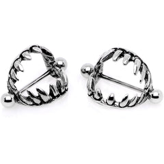 14G 7/8 Halloween Fang Nipple Shield Set