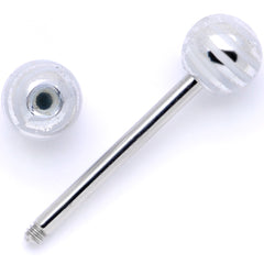 Evening Stripes Party Barbell Tongue Ring Set of 4