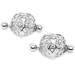 14G 9/16 Love in a Beautiful Cage Nipple Shield Set