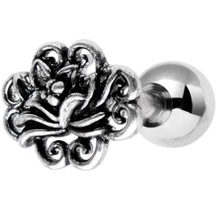 16G 1/4 Spirit of the Lotus Flower Cartilage Tragus Earring