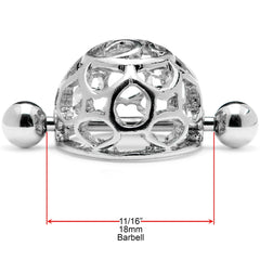 14G 9/16 Framework Dome Geometric Nipple Shield Set