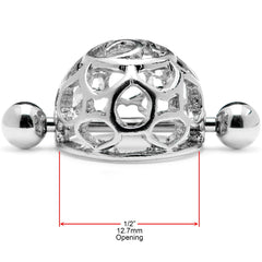 14G 9/16 Framework Dome Geometric Nipple Shield Set