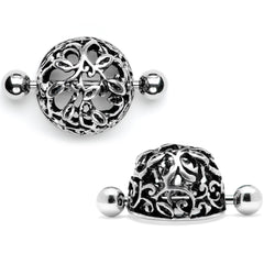 14G 9/16 Framework Twining Vines Nipple Shield Set