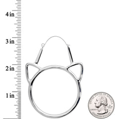 Simple Cut Out Cat Lover Extraordinaire Tunnel Plug Earrings