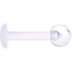 14G 5/16 Clear Flexible Bioplast Labret Monroe Retainer