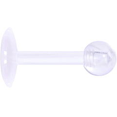 16G 1/4 Clear Flexible Bioplast Labret Monroe Tragus Retainer