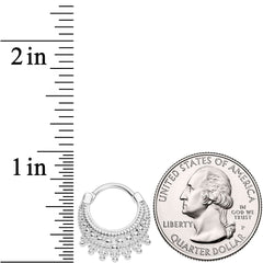 16G 3/8 Debutante Fashion Hinged Septum Ring